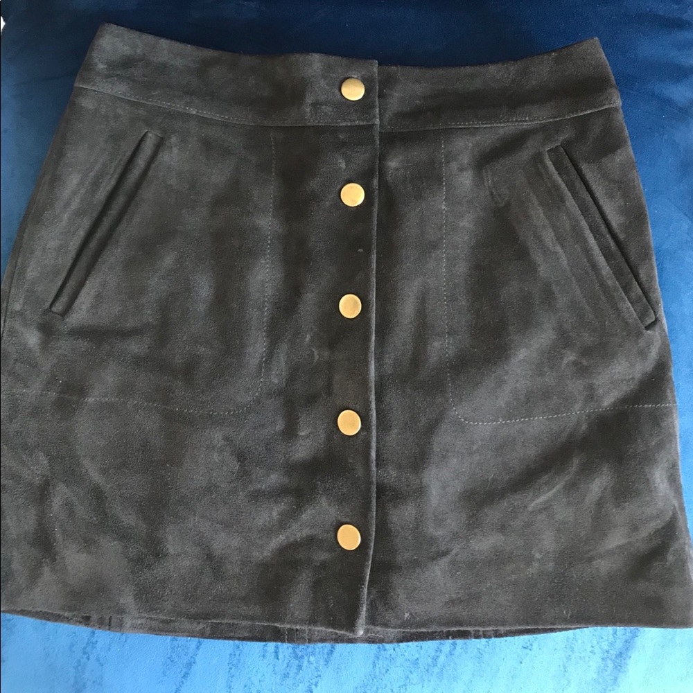 Madewell suede skirt